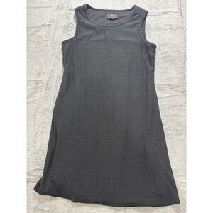 Ronni Nicole Black Eyelet Dress Sleeveless A Line Casual Classic Midi